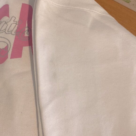 Vintage Boca White Pink Logo Crew Neck Sweatshirt M - Picture 5 of 13